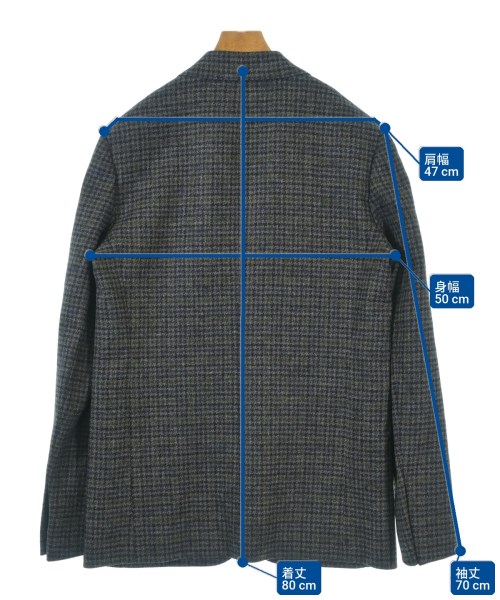 LOEWE（ロエベ）テーラードジャケット グレー サイズ:48(L位) メンズ/2200705077057