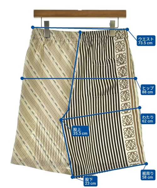 LOEWE（ロエベ）ショートパンツ ベージュ サイズ:S メンズ/2200705077118