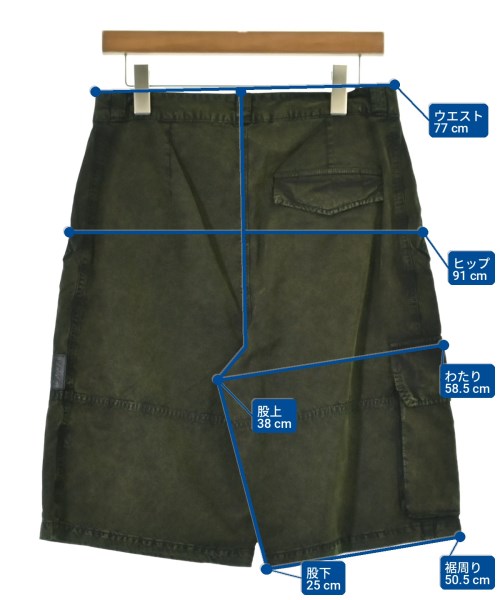 LOEWE（ロエベ）ショートパンツ カーキ サイズ:46(M位) メンズ/2200705077132