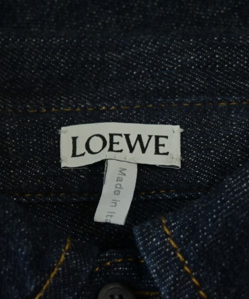 LOEWE（ロエベ）デニムジャケット 紺 サイズ:32(XXS位) レディース/2200699774017