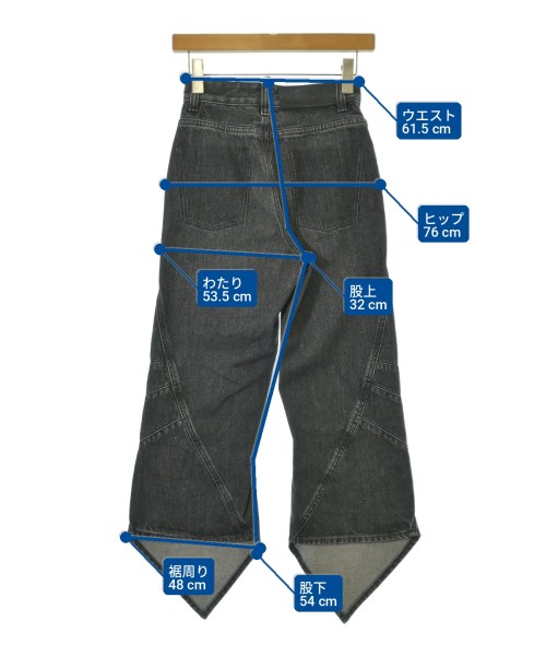 LOEWE（ロエベ）デニムパンツ 黒 サイズ:32(XXS位) レディース/2200706707045