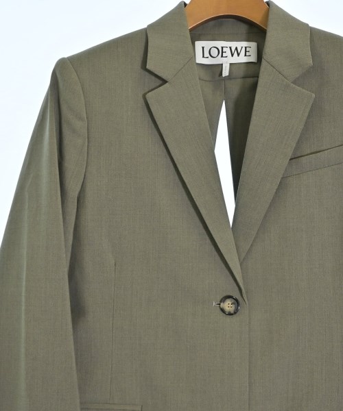 LOEWE（ロエベ）ジャケット カーキ サイズ:32(XXS位) レディース/2200703919113