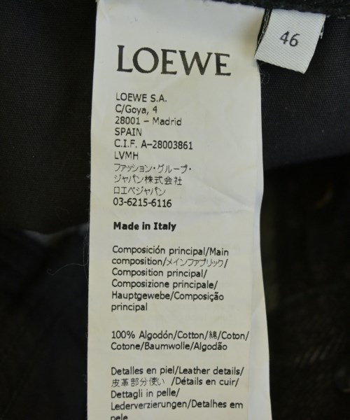 LOEWE（ロエベ）デニムパンツ 黒 サイズ:46(M位) メンズ/2200707407036