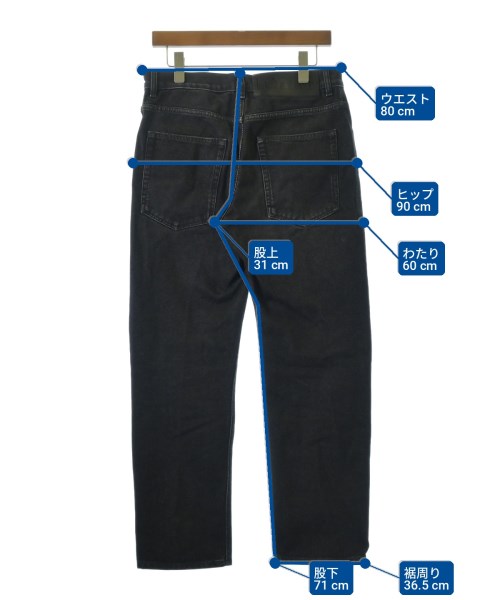 LOEWE（ロエベ）デニムパンツ 黒 サイズ:46(M位) メンズ/2200707407036