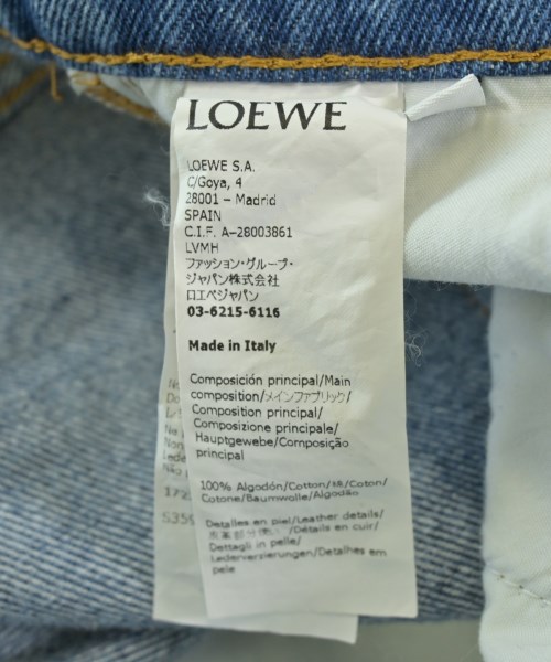 LOEWE（ロエベ）デニムパンツ 紺 サイズ:34(M位) レディース/2200708039069