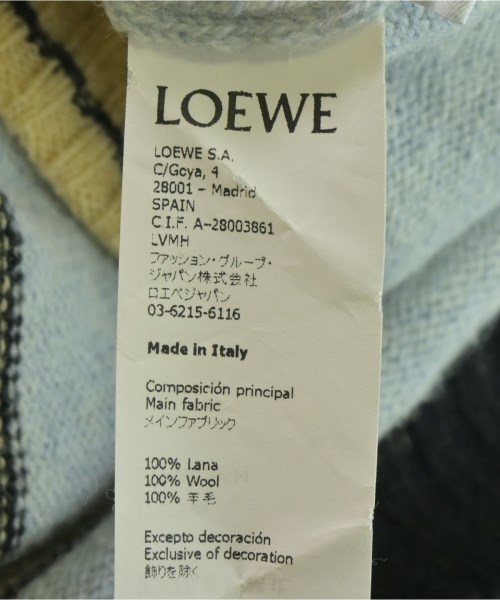 LOEWE（ロエベ）カーディガン 青 サイズ:XS レディース/2200704312135