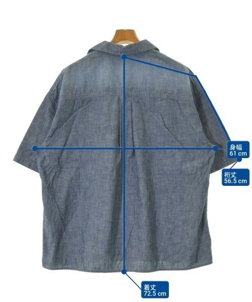 LOEWE（ロエベ）カジュアルシャツ 青 サイズ:46(XXL位) メンズ/2200706168037
