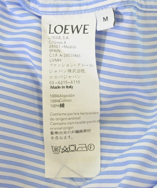 LOEWE（ロエベ）カジュアルシャツ 青 サイズ:M メンズ/2200709016045