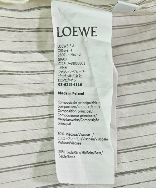 LOEWE（ロエベ）ブラウス 白 サイズ:36(XS位) レディース/2200709354048
