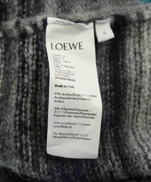 LOEWE（ロエベ）ニット・セーター グレー サイズ:S メンズ/2200709338031