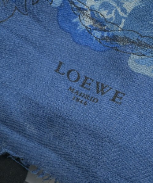 LOEWE（ロエベ）ストール 青 サイズ:- レディース/2200709782018