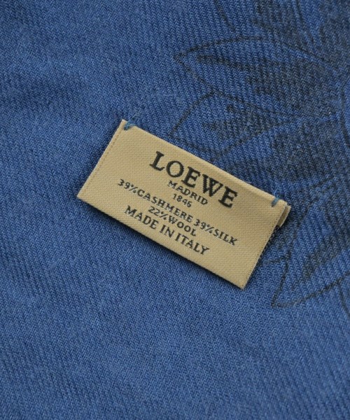LOEWE（ロエベ）ストール 青 サイズ:- レディース/2200709782018