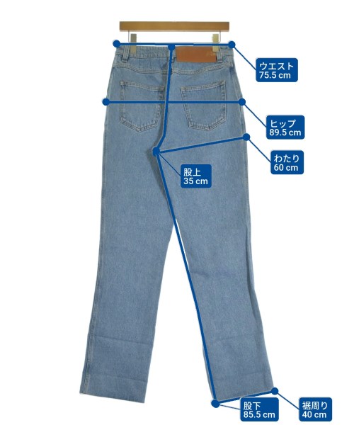 LOEWE（ロエベ）デニムパンツ 青 サイズ:40(M位) レディース/2200664129125