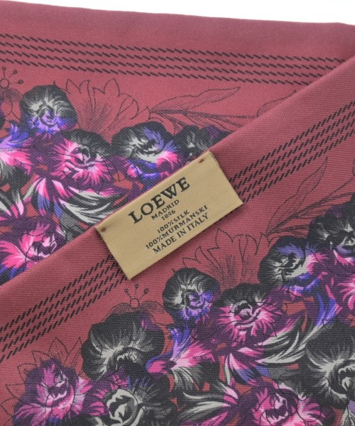 LOEWE（ロエベ）ストール 赤 サイズ:- レディース/2200661992104