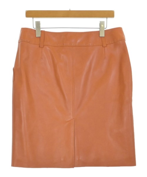 LOEWE（ロエベ）ひざ丈スカート 茶 サイズ:44(L位) レディース/2200663116096
