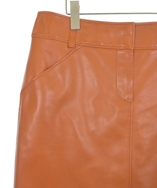 LOEWE（ロエベ）ひざ丈スカート 茶 サイズ:44(L位) レディース/2200663116096