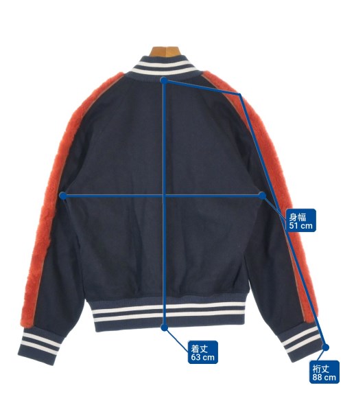 LOEWE（ロエベ）スタジャン 紺 サイズ:46(M位) メンズ/2200666014023