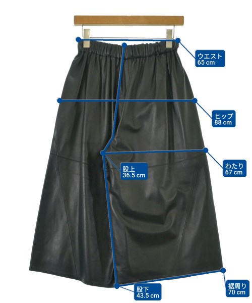 LOEWE（ロエベ）クロップドパンツ 黒 サイズ:XS レディース/2200661182161