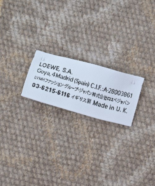 LOEWE（ロエベ）マフラー ベージュ サイズ:- レディース/2200663747115