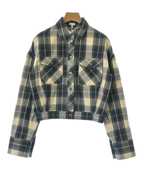 LOEWE(ロエベ)カジュアルシャツ 緑 サイズ:32(XS位)/2200667865044