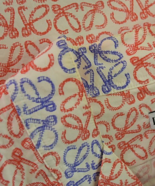 LOEWE（ロエベ）カジュアルシャツ 白 サイズ:L メンズ/2200669858013