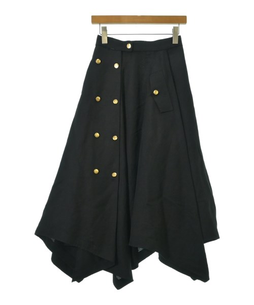 LOEWE(ロエベ)ロング・マキシ丈スカート 黒 サイズ:36(XS位)/2200666943101