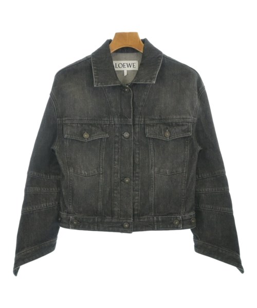 LOEWE(ロエベ)デニムジャケット 黒 サイズ:34(XXS位)/2200671630010
