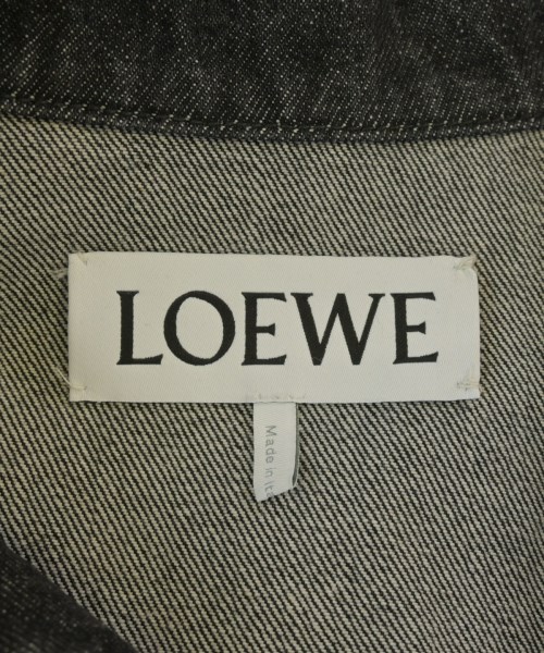 LOEWE（ロエベ）デニムジャケット 黒 サイズ:34(XXS位) レディース/2200671630010
