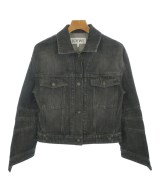 LOEWE（ロエベ）デニムジャケット 黒 サイズ:34(XXS位) レディース/2200671630010