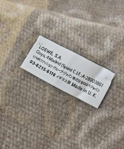 LOEWE（ロエベ）マフラー ベージュ サイズ:- レディース/2200731531042