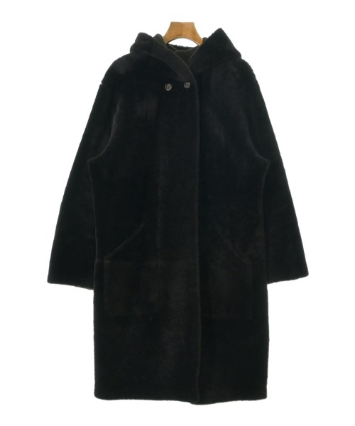 LOEWE（ロエベ）ムートンコート 茶 サイズ:36(XS位) レディース/2200734349019