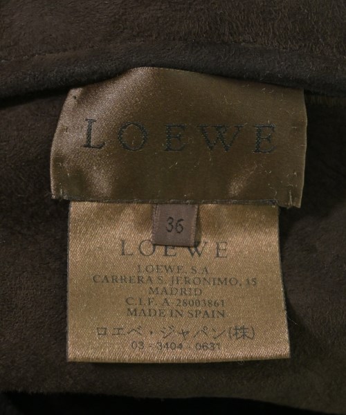 LOEWE（ロエベ）ムートンコート 茶 サイズ:36(XS位) レディース/2200734349019