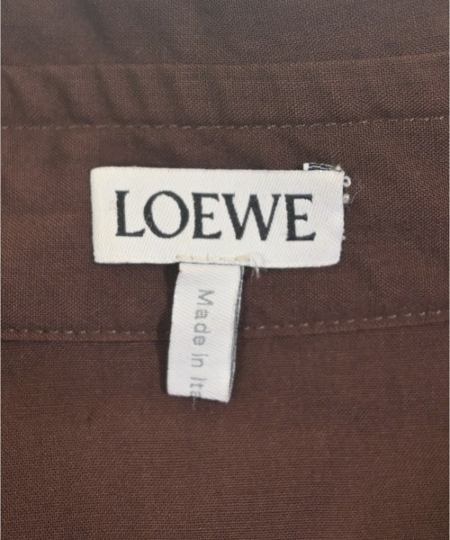 LOEWE（ロエベ）カジュアルシャツ 茶 サイズ:40(L位) メンズ/2200735013025