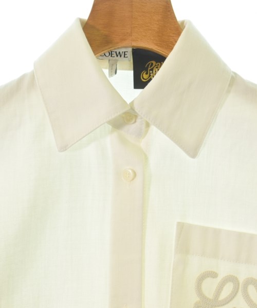 LOEWE（ロエベ）カジュアルシャツ 白 サイズ:32(XXS位) レディース/2200735482142