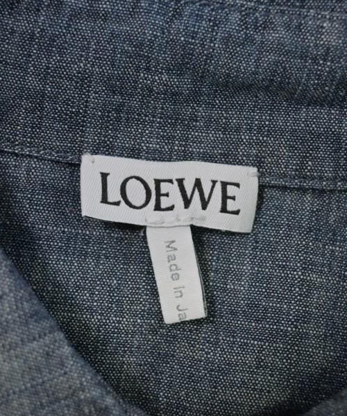 LOEWE（ロエベ）カジュアルシャツ 紺 サイズ:50(XL位) メンズ/2200735813076