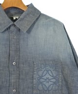 LOEWE（ロエベ）カジュアルシャツ 紺 サイズ:50(XL位) メンズ/2200735813076