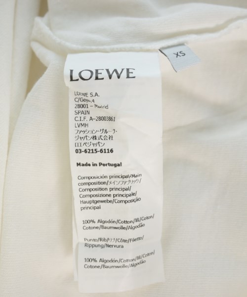 LOEWE（ロエベ）Tシャツ・カットソー 白 サイズ:XS メンズ/2200735813175