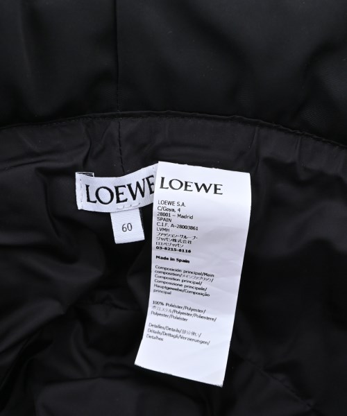 LOEWE（ロエベ）ハット 黒 サイズ:60 メンズ/2200736124058