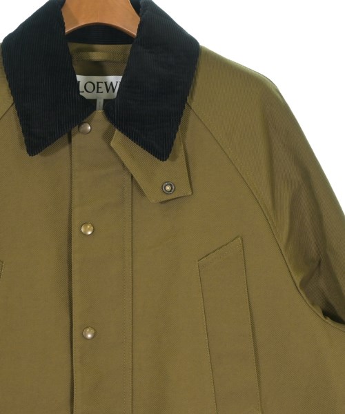 LOEWE（ロエベ）ステンカラーコート カーキ サイズ:48(L位) メンズ/2200737363012