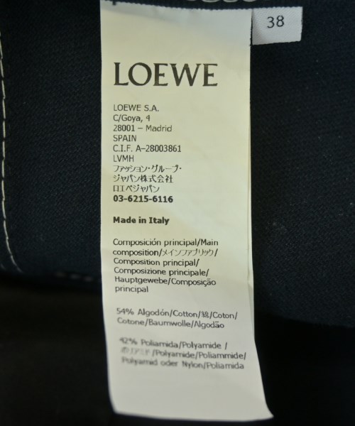 LOEWE（ロエベ）ミニスカート 紺 サイズ:38(S位) レディース/2200720780086