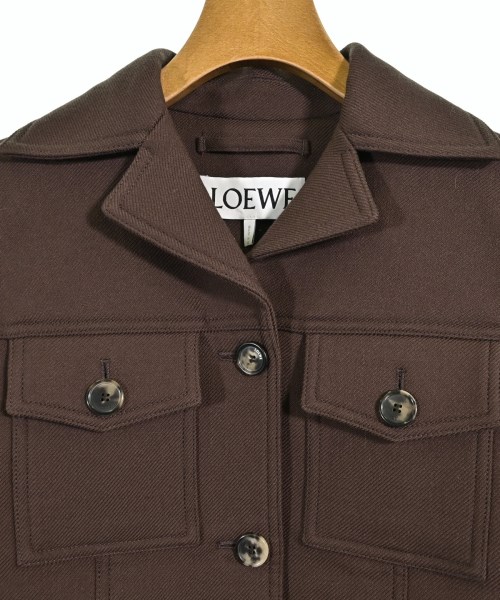 LOEWE（ロエベ）ジャケット 茶 サイズ:32(XXS位) レディース/2200716871057