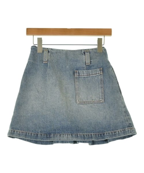 LOEWE（ロエベ）ひざ丈スカート 青 サイズ:32(XXS位) レディース/2200716871217