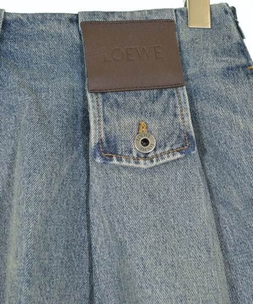 LOEWE（ロエベ）ひざ丈スカート 青 サイズ:32(XXS位) レディース/2200716871217