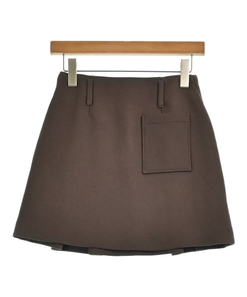 LOEWE（ロエベ）ミニスカート 茶 サイズ:34(XS位) レディース/2200716871224