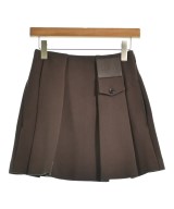 LOEWE（ロエベ）ミニスカート 茶 サイズ:34(XS位) レディース/2200716871224