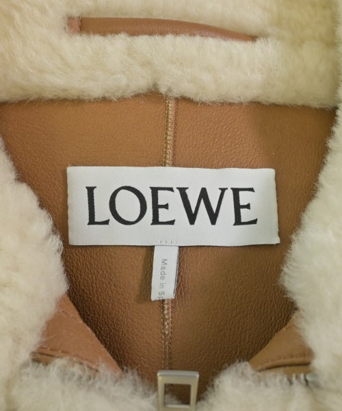 LOEWE（ロエベ）ムートンコート 白 サイズ:44(L位) レディース/2200722283011