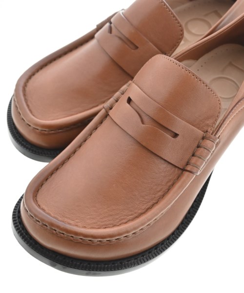 LOEWE（ロエベ）ドレスシューズ/ローファー 茶 サイズ:35(21.5cm位) レディース/2200720041095