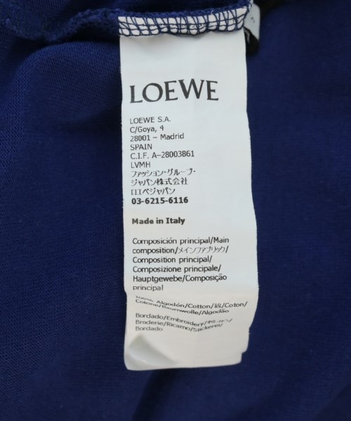 LOEWE（ロエベ）Tシャツ・カットソー 青 サイズ:S メンズ/2200722508039