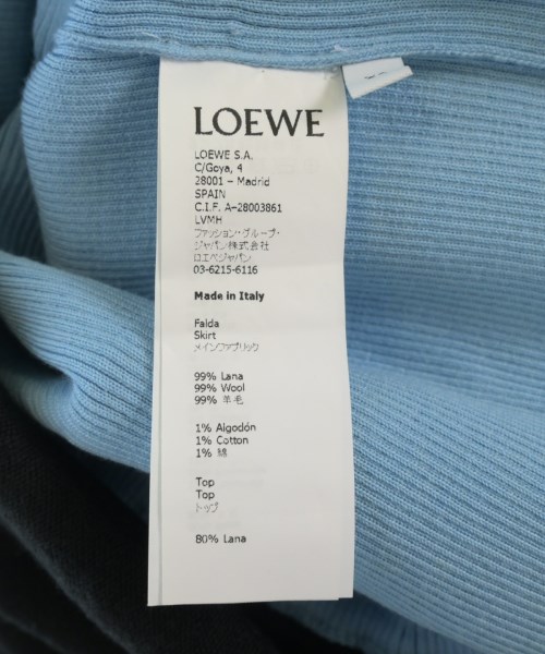 LOEWE（ロエベ）ワンピース 青 サイズ:XS レディース/2200723598336