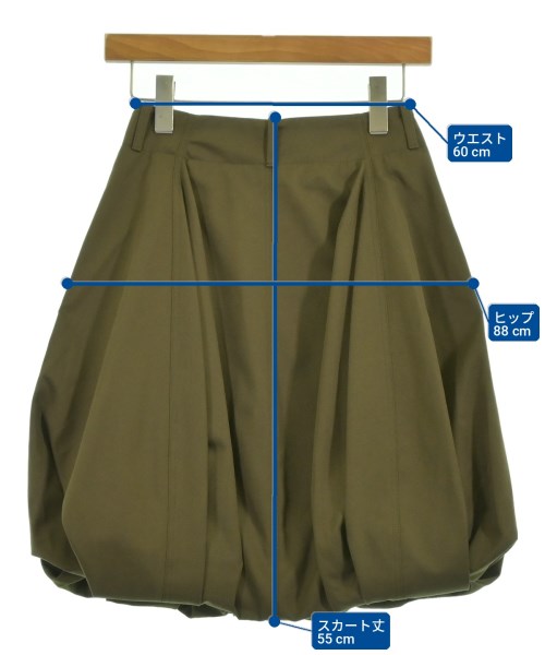 LOEWE（ロエベ）ミニスカート 茶 サイズ:32(XXS位) レディース/2200718703158